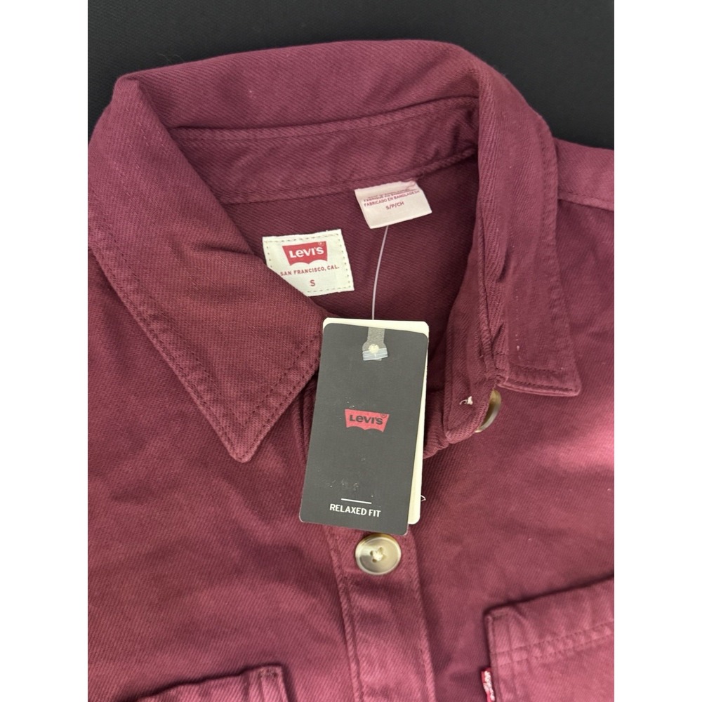 Levi's Women's Burgundy Relaxed Fit Western Button Down - Picture 2 of 10